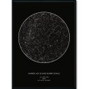 Hvězdná mapa vašeho životního okamžiku Rozměr plakátu: 50 x 70 cm digitální pdf e-mailem, Barva pozadí: Ilustrovaná - fialová, Volba rámu: Bez rámu