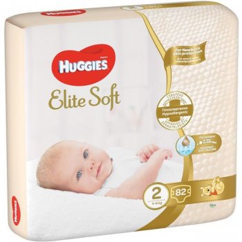 HUGGIES Elite Soft 2 4-6 kg 82 ks