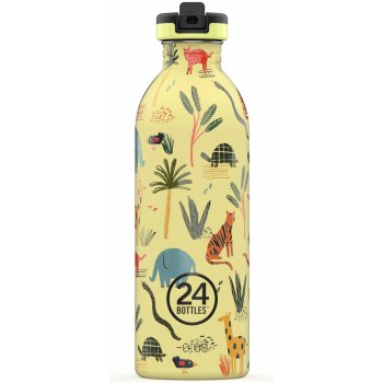 24Bottles dětská nerezová lahev Kids Bottle Jungle Friends 500 ml