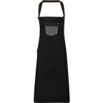 Premier Workwear Džínová zástěra s povoskovaným vodoodpudivým povrchem černá denimová Pantone 433C 72x86cm PW136 – Hledejceny.cz