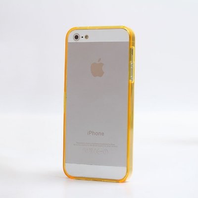 Pouzdro SES Ochranné rámeček BUMPER Apple iPhone 5/5S/SE - oranžové