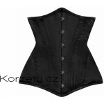 Korzety.cz Korzet - stahovací korzet pod prsa v prodloužené délce s boky ze saténu v černé – Hledejceny.cz