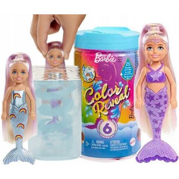Barbie Color Reveal Chelsea duhová mořská panna