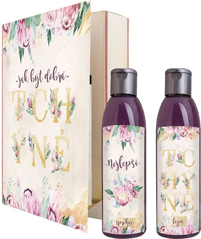 Bohemia Gifts Tchýně sprchový gel 200 ml + šampon na vlasy 200 ml kniha dárková sada