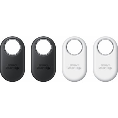Bluetooth lokalizační čip Samsung Galaxy SmartTag2 (balení 4 ks) Black 2 + White 2 (EI-T5600KWEGEU) – Zboží Živě