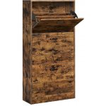 Boxxx hnědý, černý 60 x 120 x 24 cm 002543016801 – Zboží Mobilmania