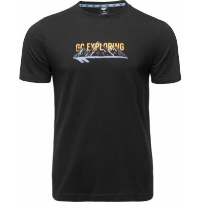 Hi-Tec HOUCINE pánské bavlněné triko černá – Zboží Dáma