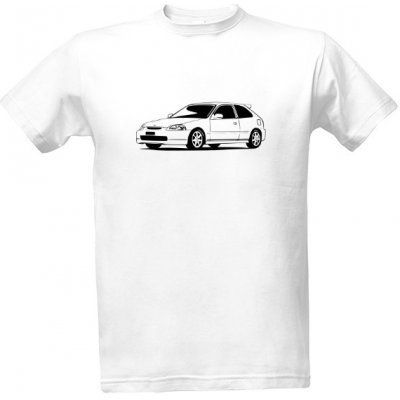 Tričko s potiskem Honda Civic pánské Bílá