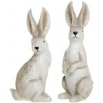 Set 2ks krémová antik dekorace králík 6*4*13 cm – Hledejceny.cz