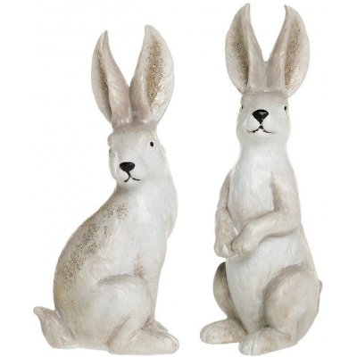 Set 2ks krémová antik dekorace králík 6*4*13 cm – Hledejceny.cz