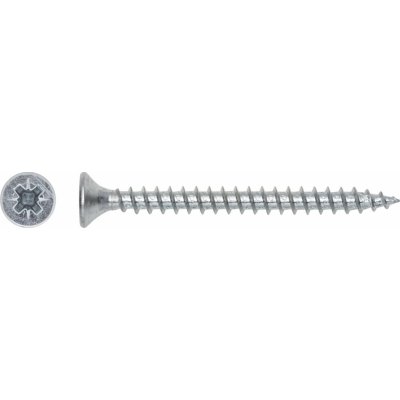Uni vrut se zápustnou hlavou TX25 plný závit bíle pozink. 5x30 mm, 20 ks – Hledejceny.cz