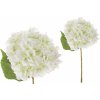 Květina Autronic Hortenzie, barva bílo-zelená Květina umělá KN5114-WH-GR