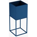 YLD Stojan na květiny kovový 20 x 20 x 47 cm modrá – Hledejceny.cz