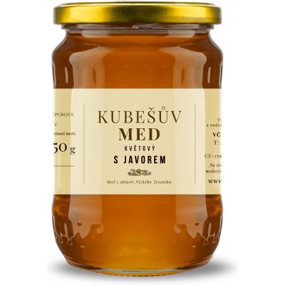 Kubešův Med květový javorový 480 g – Sleviste.cz