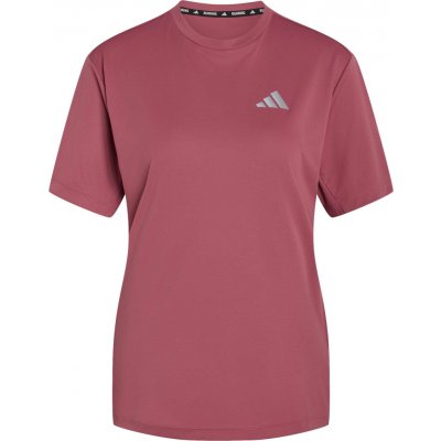 adidas Dámské běžecké tričko RUN ESSENTIALS TEE W Vínová Stříbrná – Hledejceny.cz