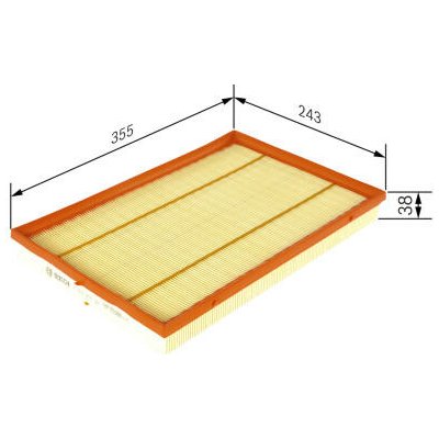 Vzduchový filtr BOSCH F 026 400 381 – Hledejceny.cz