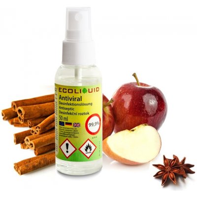 Ecoliquid Antiviral dezinfekce na ruce spicy apple 50 ml