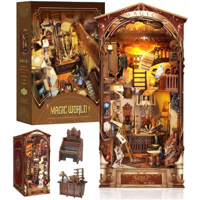 Robotime Stavebnice - zarážka na knihy Bookstore dřevěná – Zboží Dáma