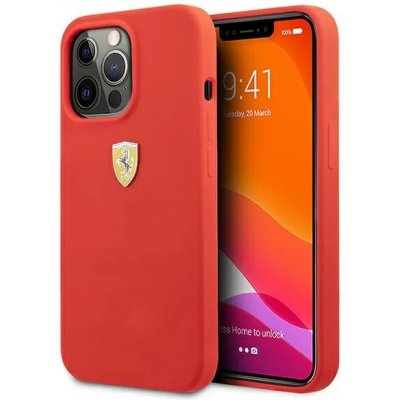 Pouzdro Ferrari iPhone 13 Pro Max hardcase Silicone červené – Zboží Mobilmania