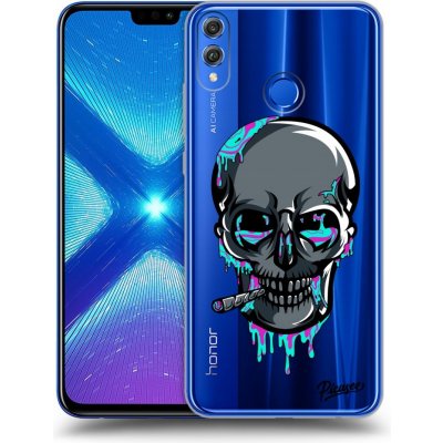 Pouzdro Picasee silikonové Honor 8X - EARTH - Lebka 3.0 čiré – Hledejceny.cz