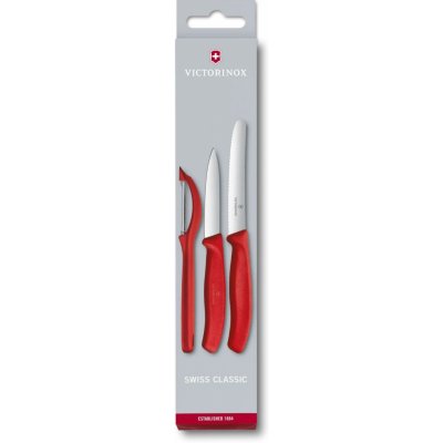Victorinox sada nožů s škrabkou červená 3 ks 6.7111.3 – Sleviste.cz