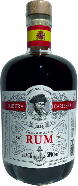 Ribera Caribeňa Black Spiced 34% 0,7 l (holá láhev)