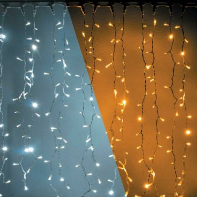 DECOLED LED světelná záclona, 1x3 m, bi-color, 300 diod, IP44 – Hledejceny.cz