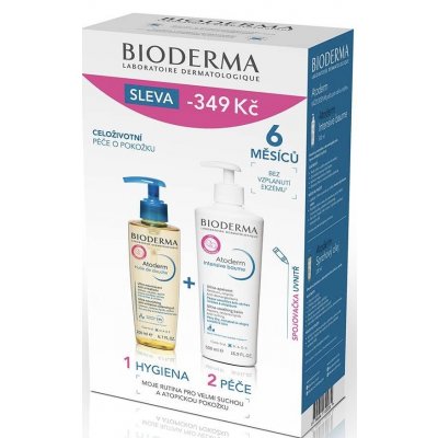 Bioderma Atoderm Intensive Baume 500 ml + Sprchový olej 200 ml dárková sada