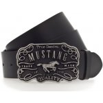 Mustang pánský kožený pásek Mustang MG2117L15-0791 černý s plnou sponou – Zboží Dáma