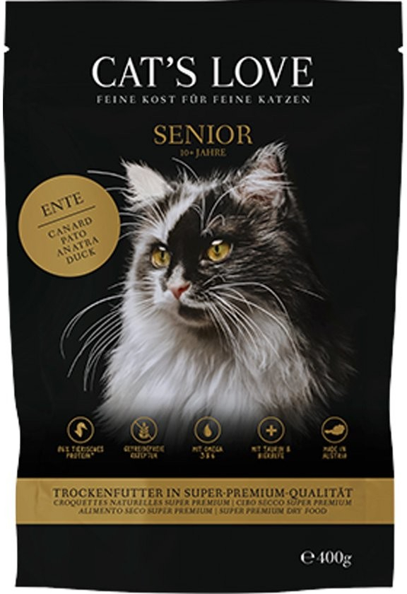 Cat\'s Love Senior kachna 0,4 kg