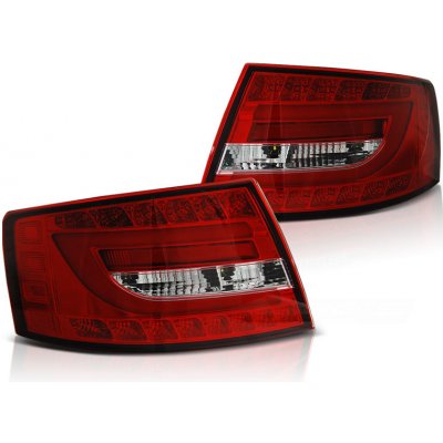 Tuning Tec Zadní světla AUDI A6 C6 SEDAN 04.2004-2008 červeno-bílé LED 6PIN – Zboží Mobilmania