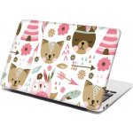 Sablio Samolepka na notebook Lesní zvířátka - 29x20 cm – Zboží Živě