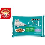 Purina ONE Indoor Formula tuňák telecí 4 x 85 g – Zbozi.Blesk.cz