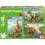 Schmidt Dinosauří dobrodružství 3 x 48 dílků – Zboží Mobilmania