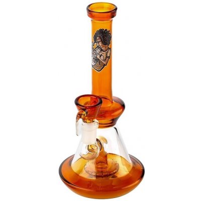 Amsterdam Skleněný bong s perkolací SB orange 22 cm – Zboží Dáma