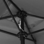 SPRINGOS PALMA GU0037 Zahradní slunečník 230 cm, tmavě šedý – Hledejceny.cz