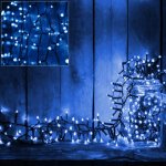 Goleto Vánoční LED osvětlení 7 m modrá 100 LED – Hledejceny.cz