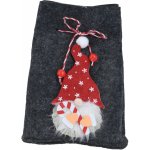 Home Styling Collection Vánoční pytel na dárky se skřítkem 12 x 14,5 cm barva šedá – Hledejceny.cz