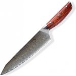 Dellinger Rose Wood Damascus Gyuto / Chef Kiritsuke 8,5" 215 mm – Zboží Mobilmania