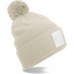 Beechfield Čepice Patch Pompon B 338R oatmeal/whi Oatmeal/bílá – Hledejceny.cz