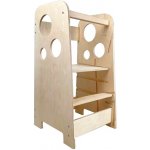 Elis Design Rostoucí Učicí věž 3v1 Bublina Max 75 cm přírodní natur – Zboží Dáma