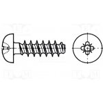 BOSSARD 3205363 Vrut; pro plasty; 2,2x6; Hlava: kulatá; Pozidriv; PZ1; ocel; zinek – Hledejceny.cz