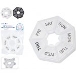 Pro World Týdenní organizér na léky se 7 přihrádkami bílá/černá – Zbozi.Blesk.cz