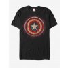 Pánské Tričko Zoot Fan Captain America Shield Marvel triko černá