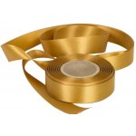 Atlasová stuha zlatá, šíře 24 mm, délka 20 m – Zboží Mobilmania