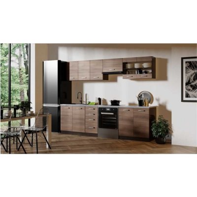 Halmar Kuchyňská linka Daniela 260 cm, akácie – Zboží Dáma