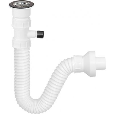 TEXO FLEXI dřezový sifon s výpustí a s pračkovým vývodem, DN 40 – Zboží Dáma