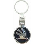 Přívěsek na klíče Mjakes oboustranná černá pro vozy ŠKODA – Zboží Dáma