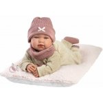 Llorens 84488 NEW BORN realistická panenka miminko se zvuky a měkkým látkovým tělem 44 cm – Hledejceny.cz