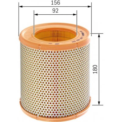 Vzduchový filtr BOSCH 1 457 433 233 – Hledejceny.cz